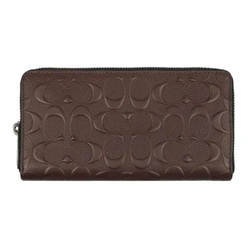 COACH Accordion Wallet PVC Wallet Men's Brown