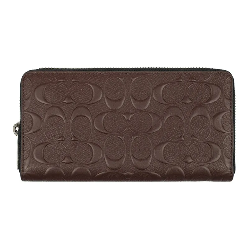 COACH Accordion Wallet PVC Wallet Men's Brown-0