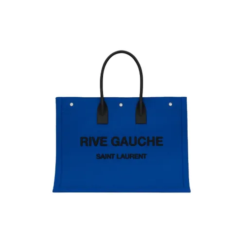 SAINT LAURENT Unisex Rive Gauche Handbag Blue/Black