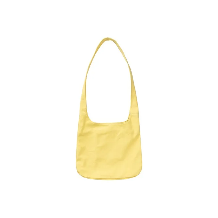 ROARINGWILD Twill Shoulder Bag, Crossbody Bag Unisex Light Yellow-1