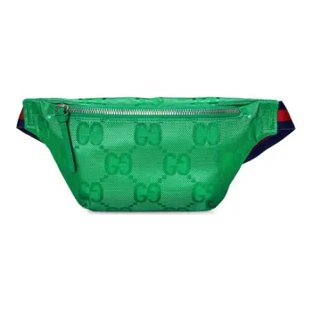 GUCCI Off The Grid Nylon With Leather Fanny Pack Sling Bags Kids' Bags Kids' Green