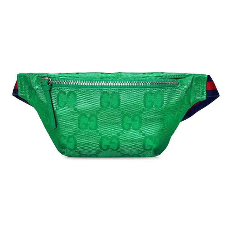 GUCCI Off The Grid Nylon With Leather Fanny Pack Sling Bags Kids' Bags Kids' Green-0