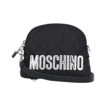 MOSCHINO Logo embroidered Quilted Shoulder Bag