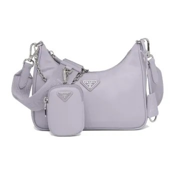 PRADA Re-Edition Recycled Nylon Shoulder Bag Crossbody Bag Mini Women's Wisteria Purple