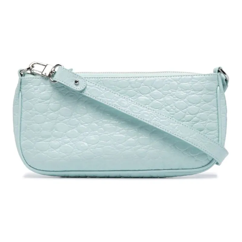 By Far Rachel Leather Shoulder Bag Handbags Women's Blue-0