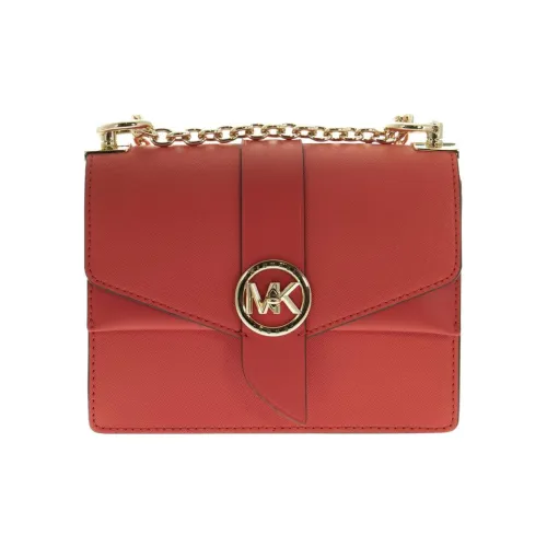 MICHAEL KORS MICHAEL KORS Luggage Collection Cow Leather Envelope Bag Shoulder Bag Crossbody Bag Small Size Women's Red