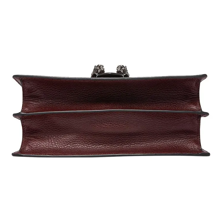 GUCCI Dionysus Leather Shoulder Bag Crossbody Bag Handbag Medium Size Women's Burgundy-4