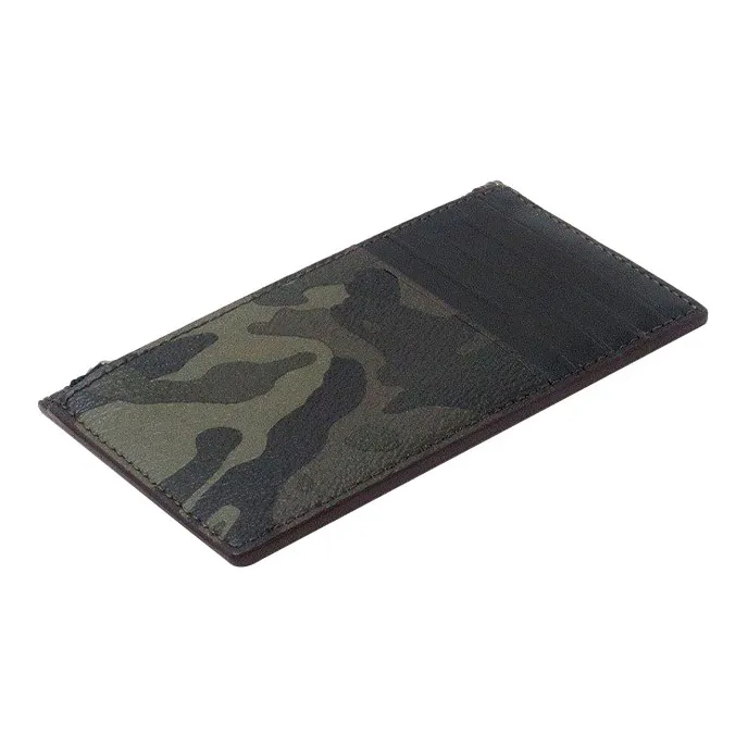 COACH Vandal Gummy Bear Collaboration Coated Canvas With Exquisite Calfskin Card Holder Unisex Graphite-2