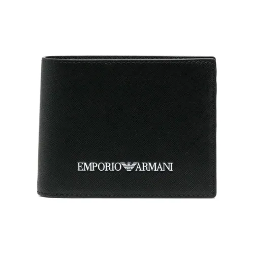 EMPORIO ARMANI Logo Embossed Bi-Fold Wallet