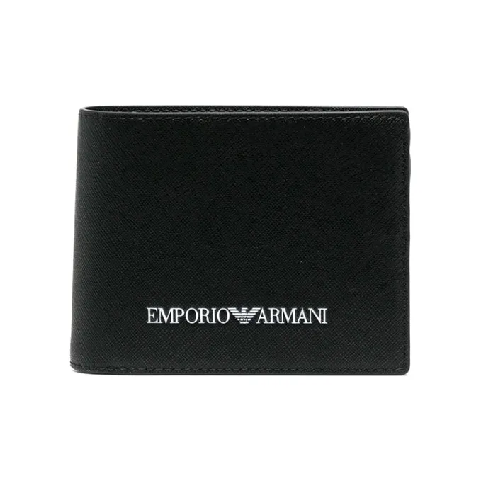 EMPORIO ARMANI Logo Embossed Bi-Fold Wallet-0