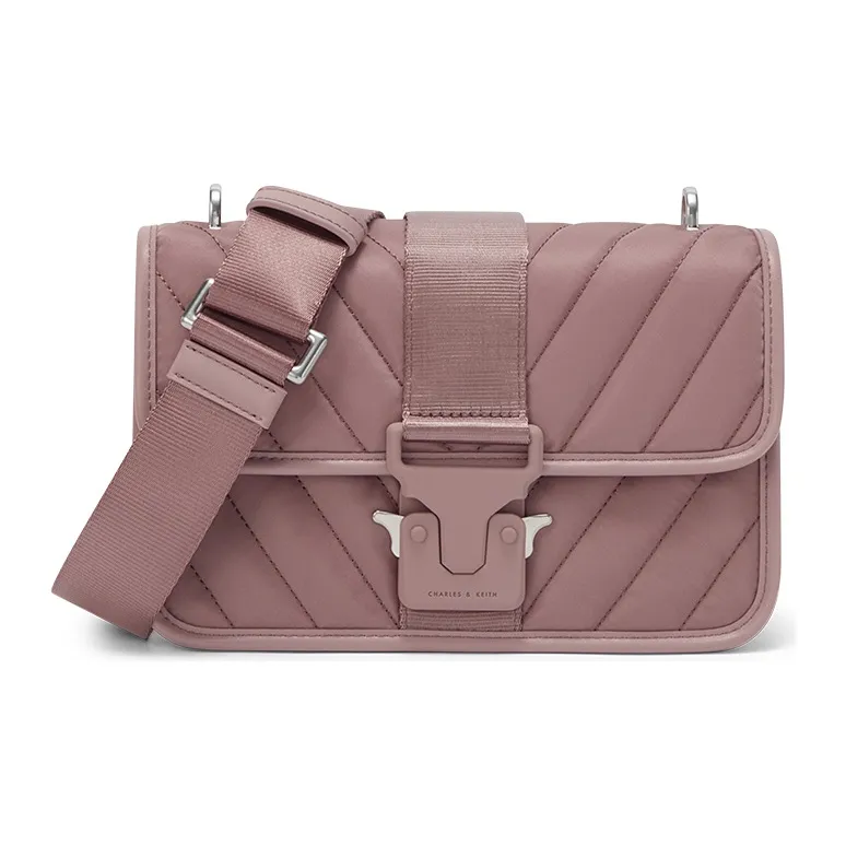 CHARLES&KEITH Fabric Small Square Bag Shoulder Bag, Crossbody Bag Regular Women's Multicolor-5