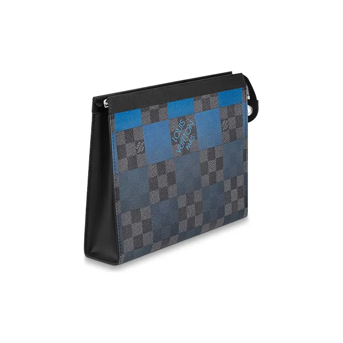 LOUIS VUITTON Pochette Voyage Damier Graphite Giant Mm Blue-1