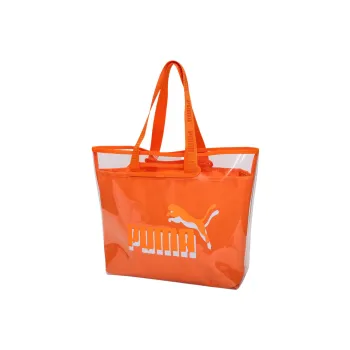 PUMA Polyurethane Tote Bag, Shopping Bag, Shoulder Bag, Handbag Regular Women's Bright Orange