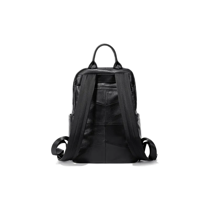 Ace Paul Cow Leather Backpack Regular Unisex Cool Black-3