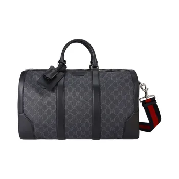 GUCCI PVC Shoulder Bag, Crossbody Bag, Handbag, Travel Bag Medium Size Men's Black