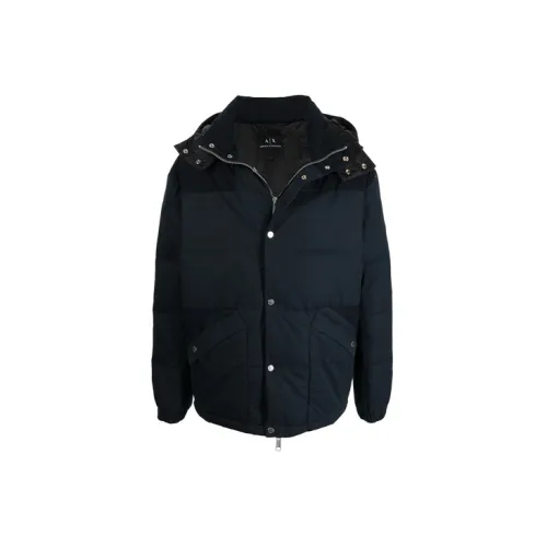 ARMANI EXCHANGE Puffer Jackets Men Dark Blue