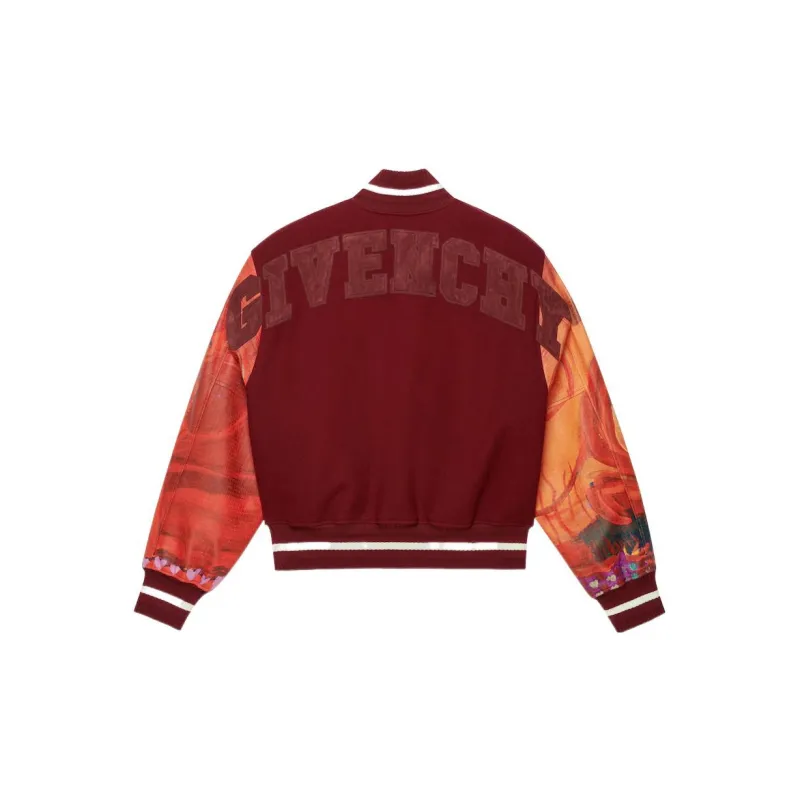 Givenchy Embroidered Mix Material Leather Bomber-1