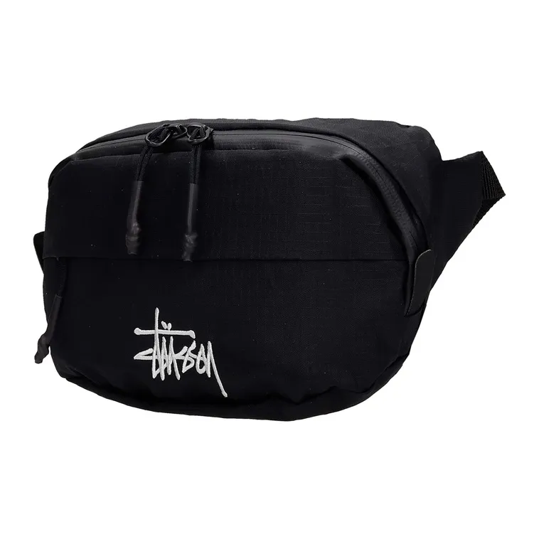 Stussy Nylon Crossbody Bags Fanny Pack Regular Unisex Black-2