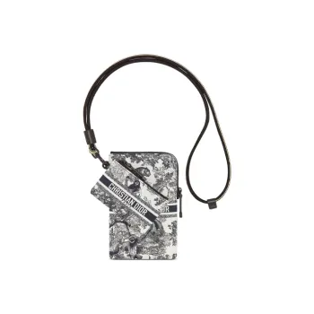 DIOR DiorTravel Technical Fabric Cell Phone Pouch Coin Purse Clutch Regular Women's Blue