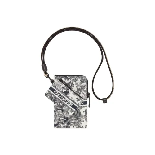 DIOR DiorTravel Technical Fabric Cell Phone Pouch Coin Purse Clutch Regular Women's Blue