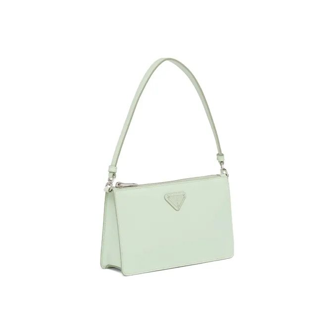 PRADA Leather Handbag Mini Women's Mint Green-1