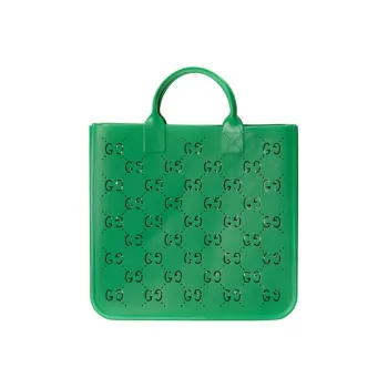 GUCCI Rubber Tote Bag, Shopping Bag, Handbag Kids' Green