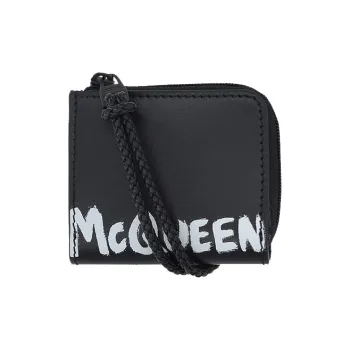 Alexander McQueen Leather Wallet Men's Black