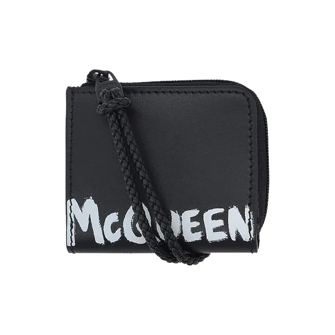 Alexander McQueen Leather Wallet Men's Black-0