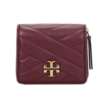 TORY BURCH Kira Sheepskin Wallet Small Size Women's Burgundy