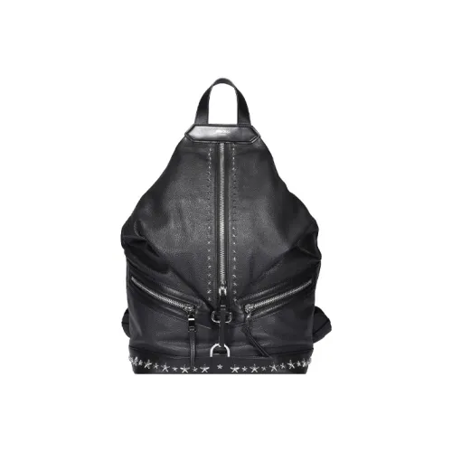 Jimmy Choo Leather Backpack Men's Black