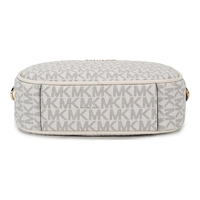 MICHAEL KORS Artificial Leather Crossbody Bag, Shoulder Bag Trumpets Women's Vanilla White-4