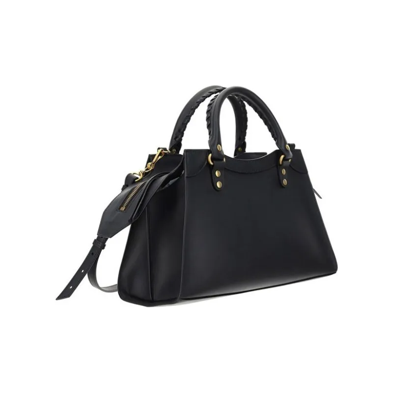 Balenciaga Neo Classic Cow Leather Biker Bag Handbag Small Size Women's Black-2
