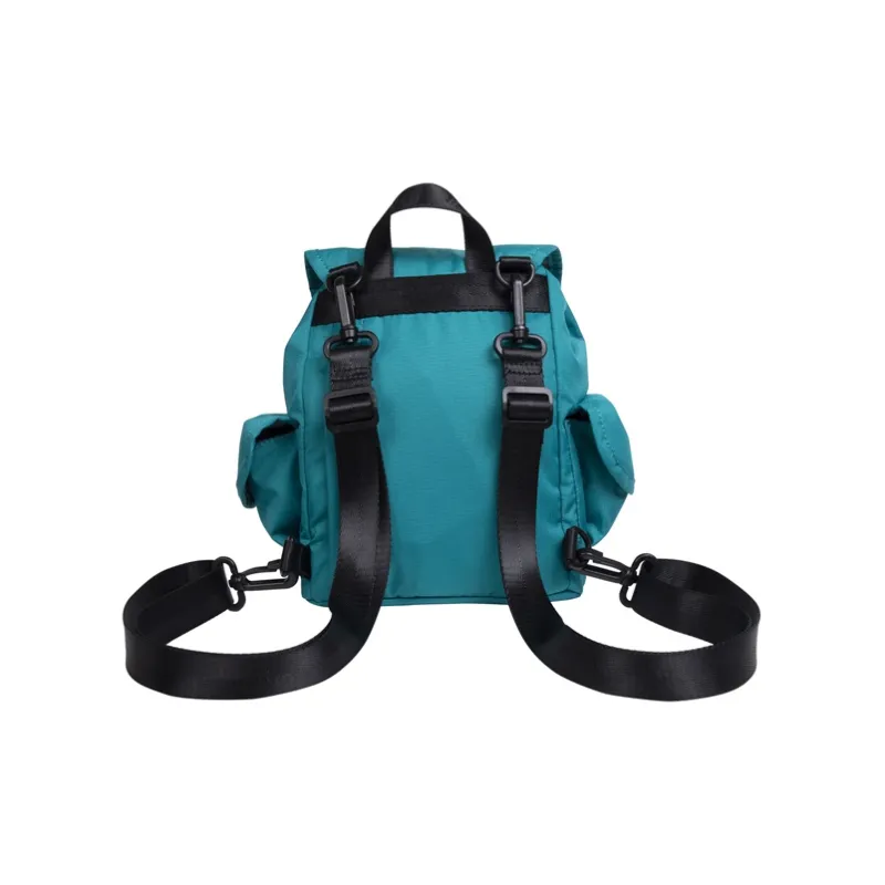 Doughnut Nylon Backpack Crossbody Bag Shoulder Bag Mini Unisex Duck Green-2