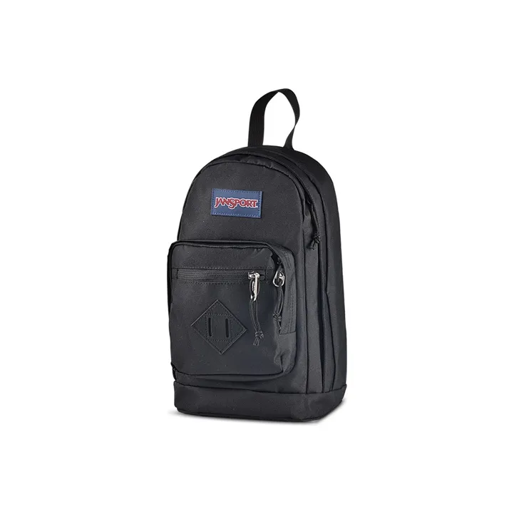 JanSport Polyester One Shoulder Crossbody Sling Bags Regular Unisex Black-1