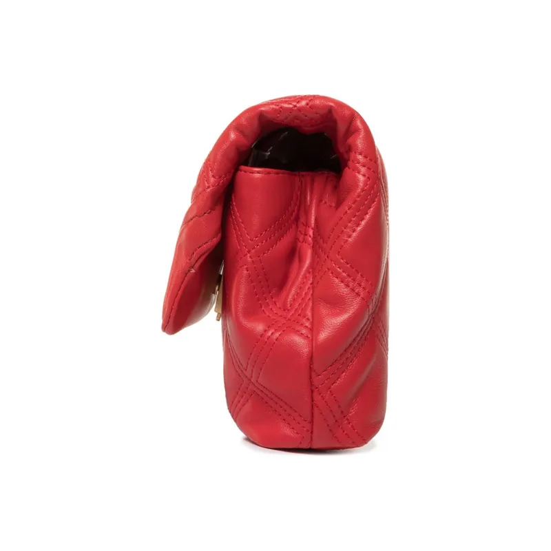 TORY BURCH Fleming Sheepskin Clutch Women's Red-1