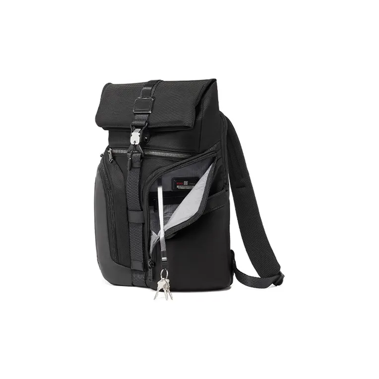 TUMI Alpha Bravo Polyamide Backpack Regular Men's Black-2