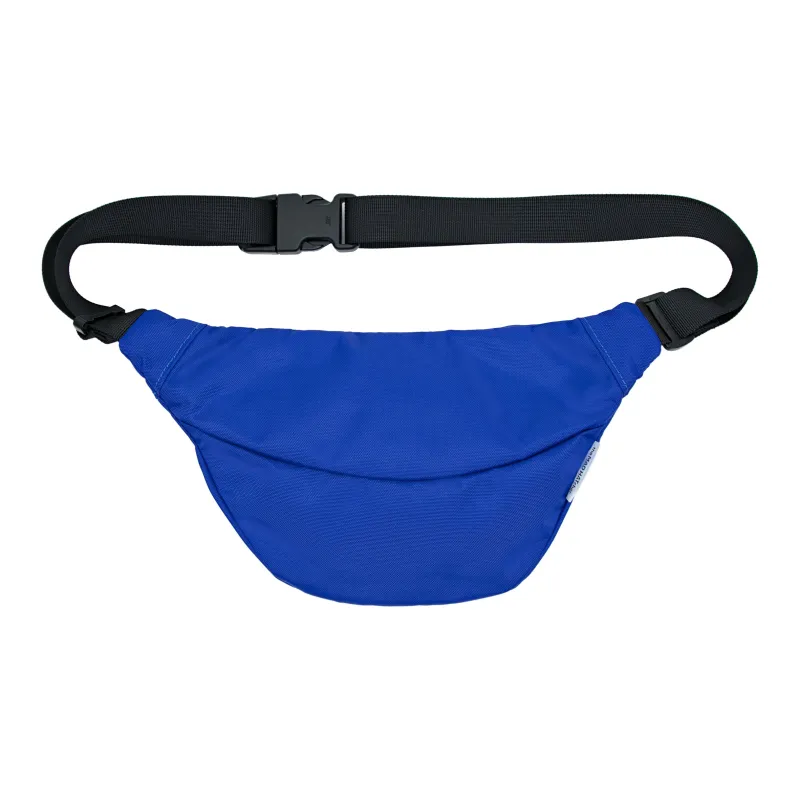 The MAD HATcher Nylon Fabric Shoulder Bags Fanny Pack Small Size Unisex Blue/Gray-1
