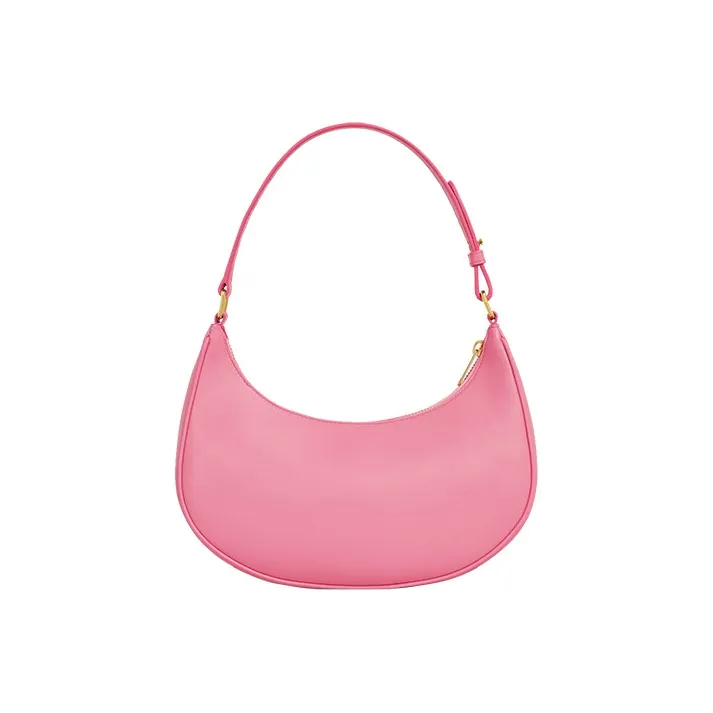 CELINE AVA Smooth Cow Leather Shoulder Bag Handbag Shoulder Bag Women's Vibrant Pink-2