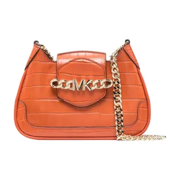 MICHAEL KORS Hally Leather Crossbody Bags Shoulder Bags Mini Women's Orange
