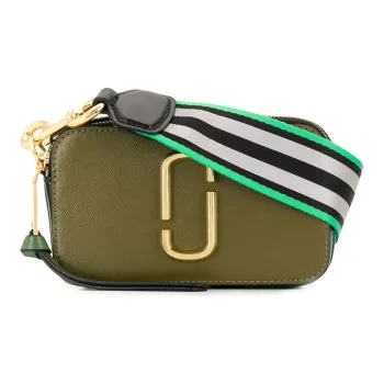MARC JACOBS Leather Camera Bag Shoulder Bag Crossbody Bag Women's Matcha Green