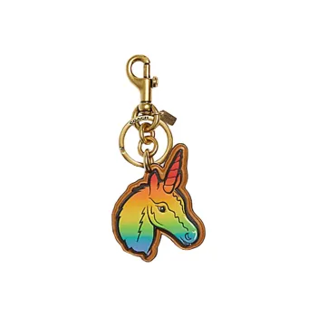 COACH Leather Bag Charm Bag Merch Unisex Multicolor