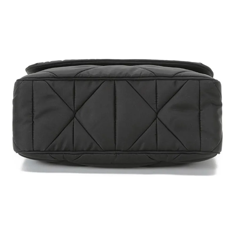 PRADA Fabric Crossbody Bag Shoulder Bag Women's Black-4