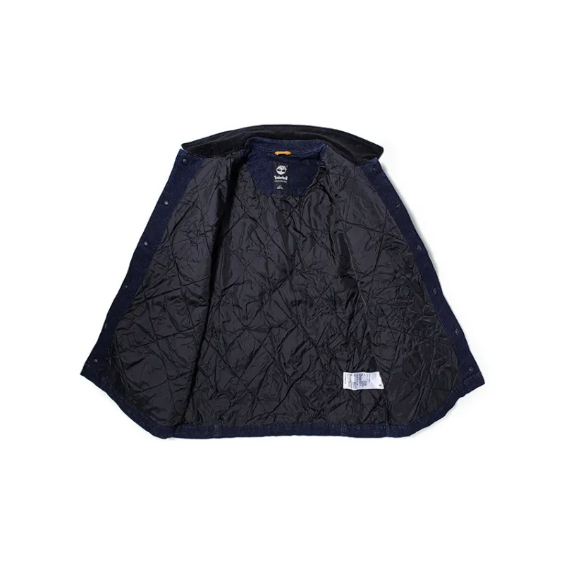 Timberland Puffer Jackets Men Aqua Denim Blue-2