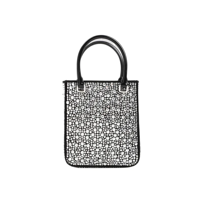 PRADA Fabric Tote Bag Shopping Bag Handbag Regular Women's Metallic-2