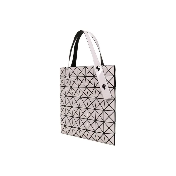 ISSEY MIYAKE Prism PVC One Shoulder Handbag Women's Beige Pink-1