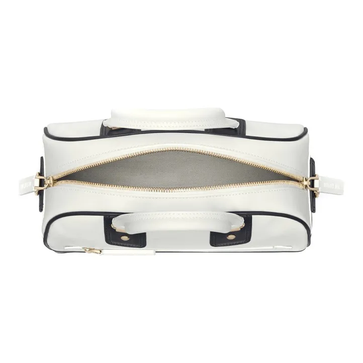 DIOR Smooth Cow Leather Bowling Bag, Shoulder Bag, Crossbody Bag, Handbag Trumpets Women's White-4