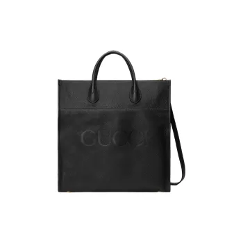 GUCCI Leather Shoulder Bag, Crossbody Bag, Handbag Unisex Black