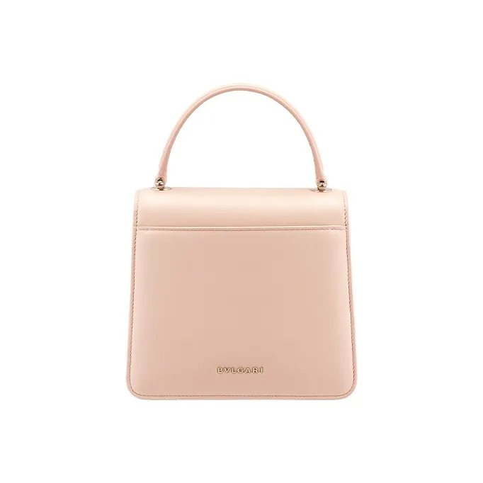 BVLGARI Mary Katrantzou X BVLGARI NAPPA Dermis One Shoulder Handbags Small Size Women's Pink-2