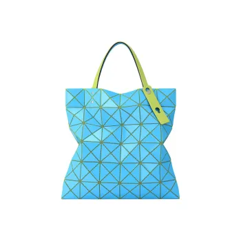 ISSEY MIYAKE Polyvinyl Chloride Resin Tote Bag, Shopping Bag, Handbag, Shoulder Bag Women's Blue & Green