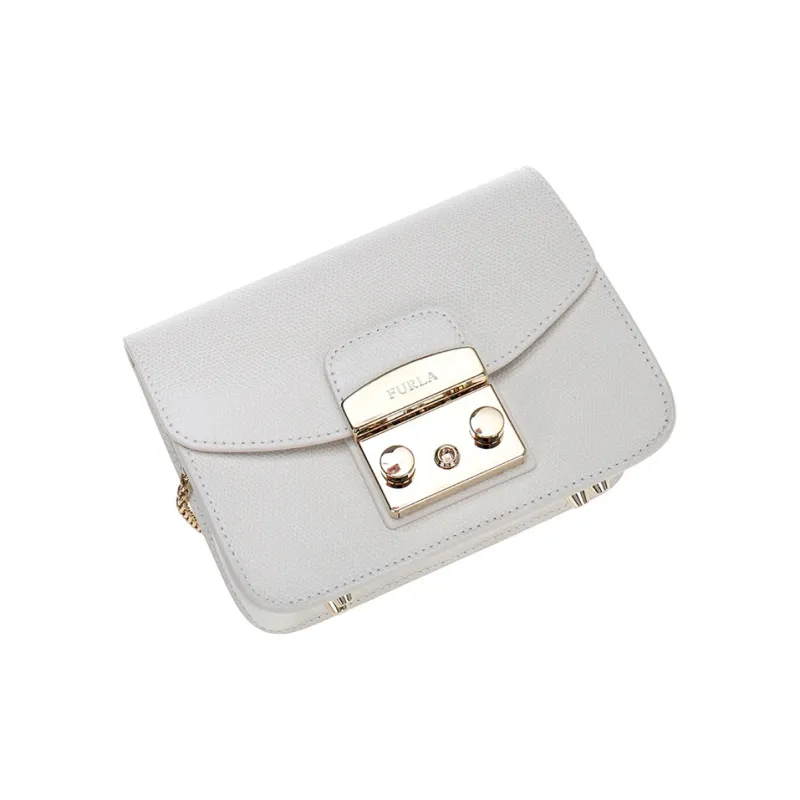 Furla Small Square Bag Shoulder Bag Crossbody Bag Mini Women's White-4